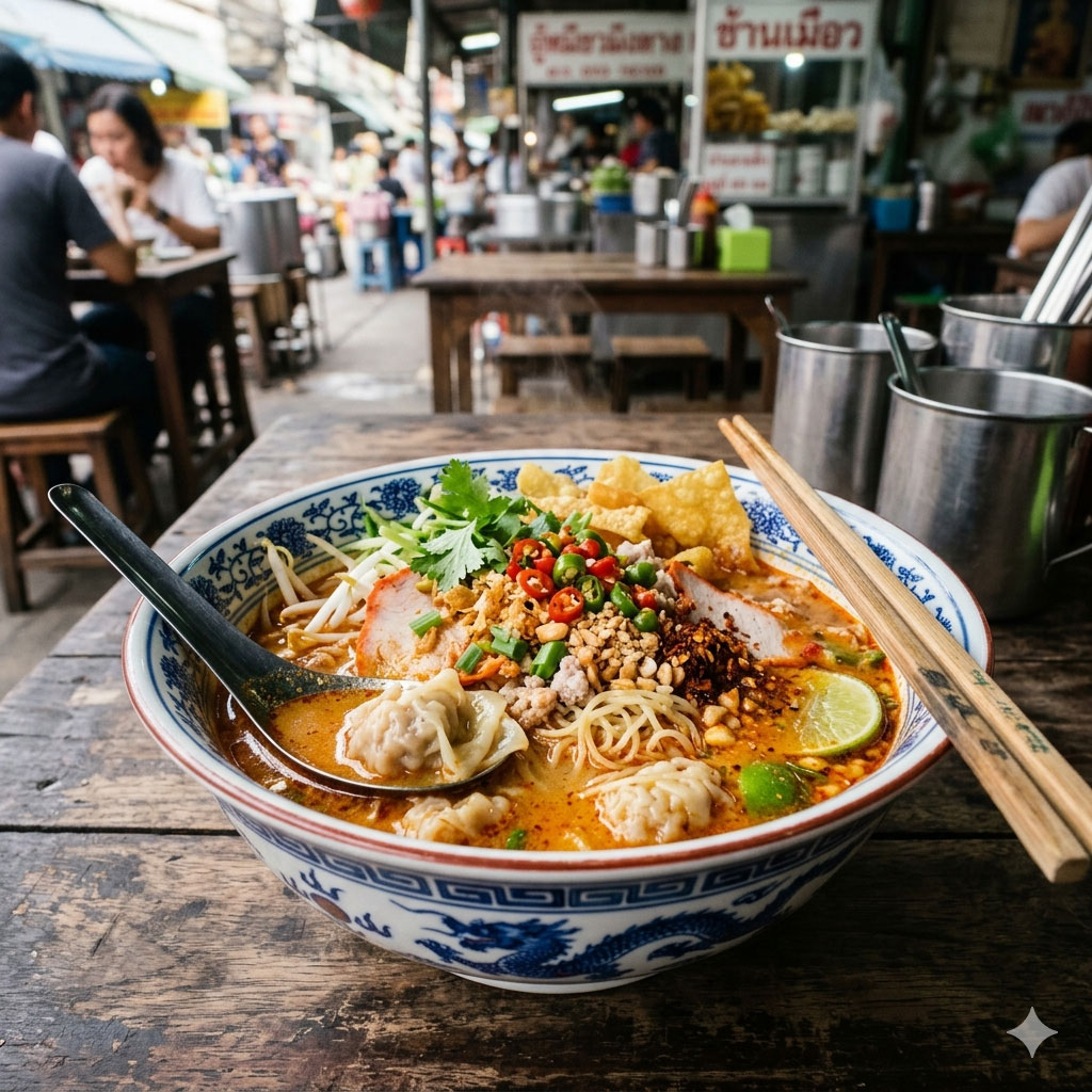 บ่ะหมี่ต้มยำ