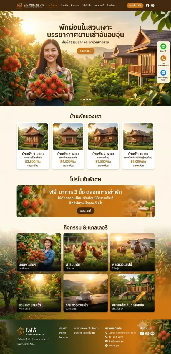 ตัวอย่างเว็บไซต์ WordPress แนว เว็บไซต์อสังหาริมทรัพย์ - Nature Stay