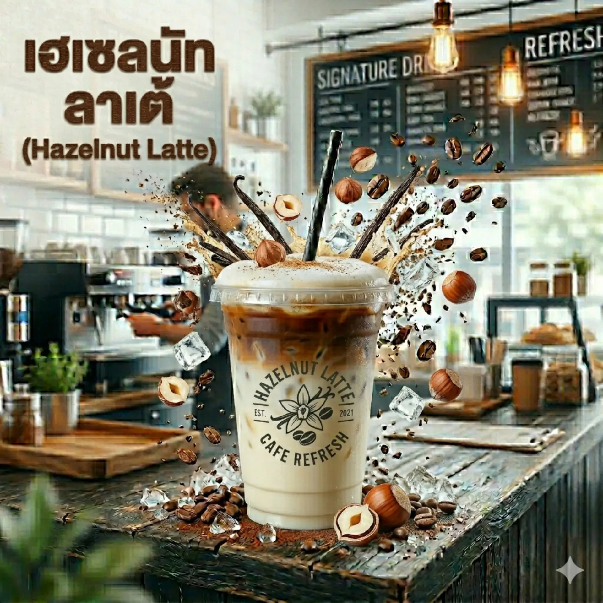 ลาเต้ฮาเซลนัท