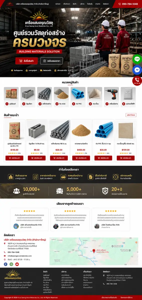 ตัวอย่างเว็บไซต์ WordPress แนว เว็บไซต์บริษัทและองค์กร - บริการองค์กร