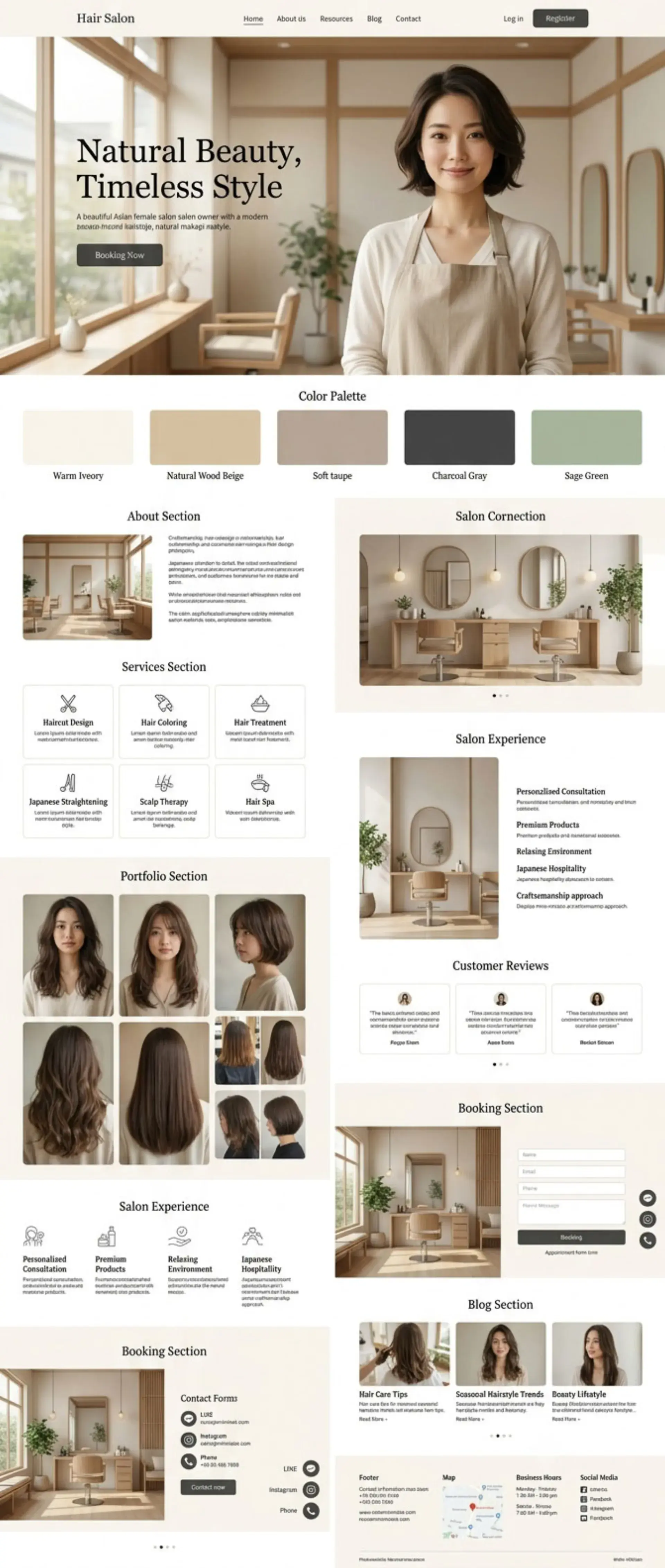 ตัวอย่างเว็บไซต์ WordPress แนว เว็บไซต์ธุรกิจสร้างสรรค์ - Styling